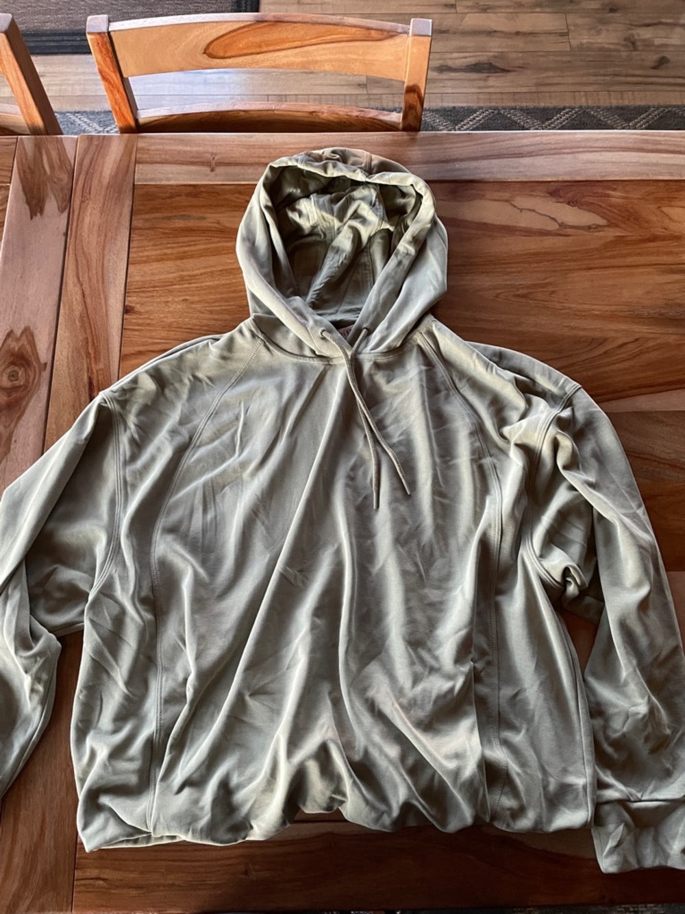 Athleta Olive Green Lightweight Hoodie Sweatshirt